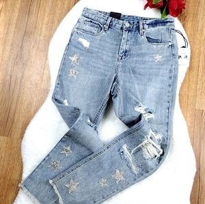BlankNYC Star Child Distressed Jeans